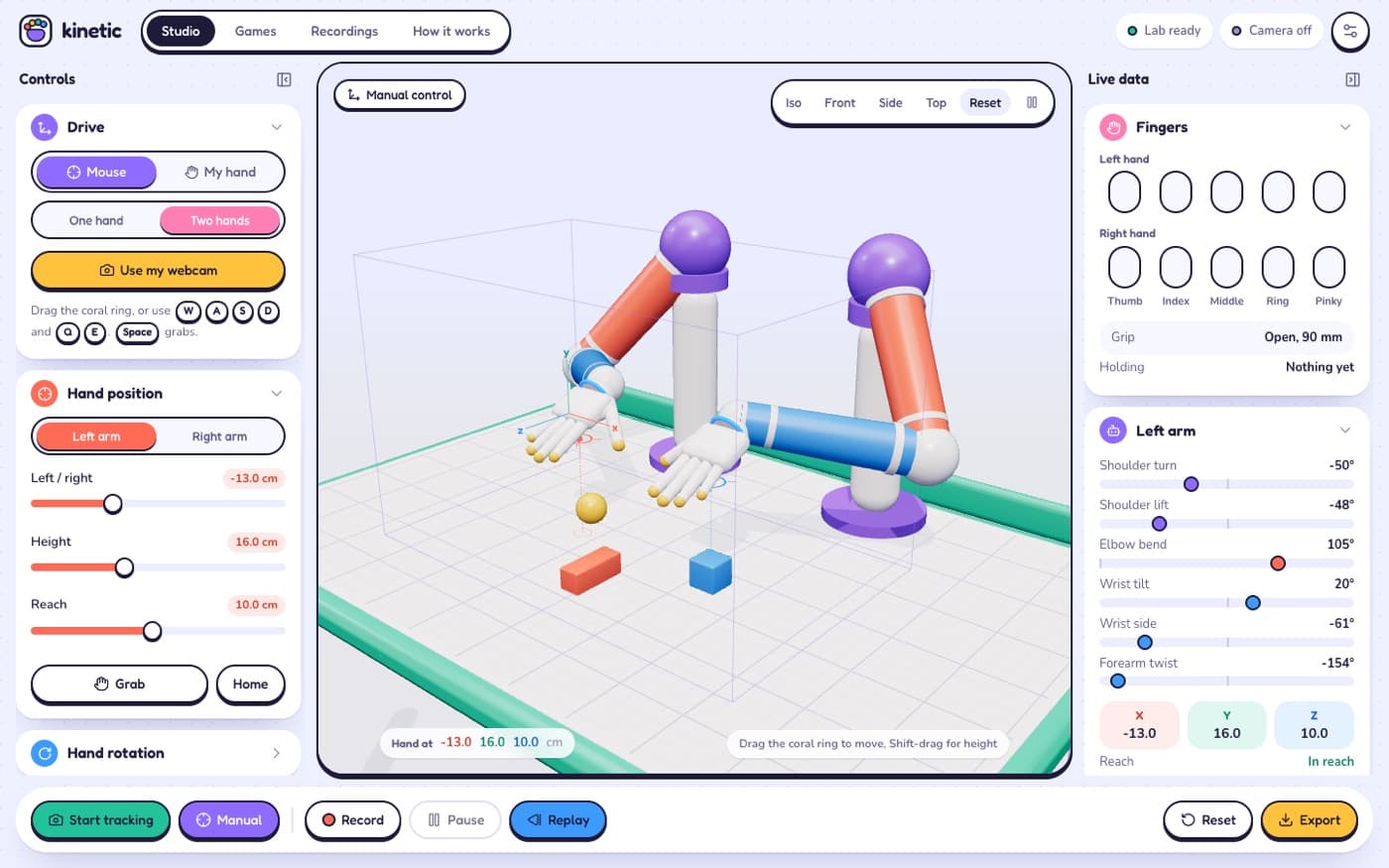 Two hand tracking